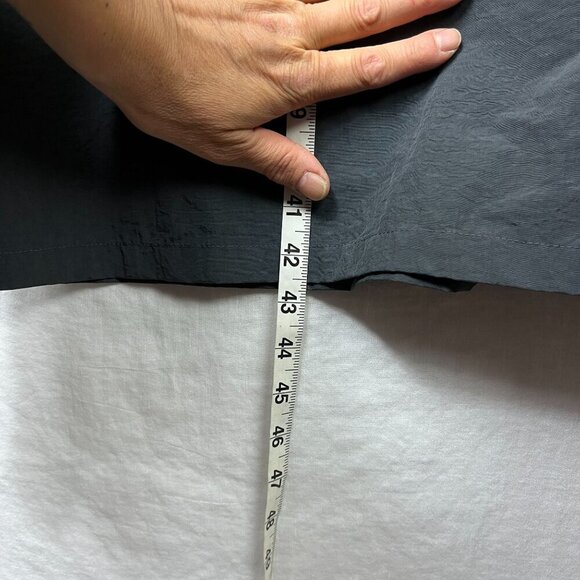 Manahe Art To Wear Nylon Poncho Jacket One Size Unisex Futuristic Lagenlook Grey - Picture 10 of 10